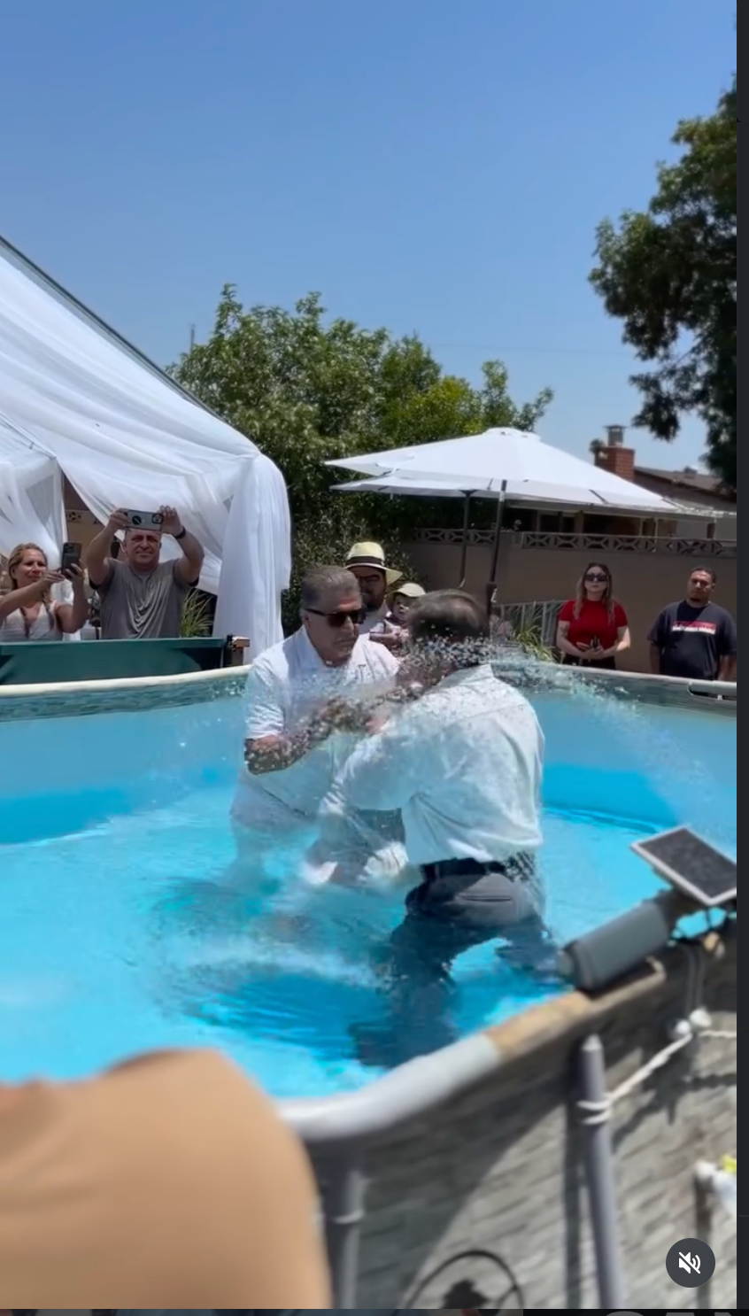 Baptism at Casa de Dios Monte de Sion